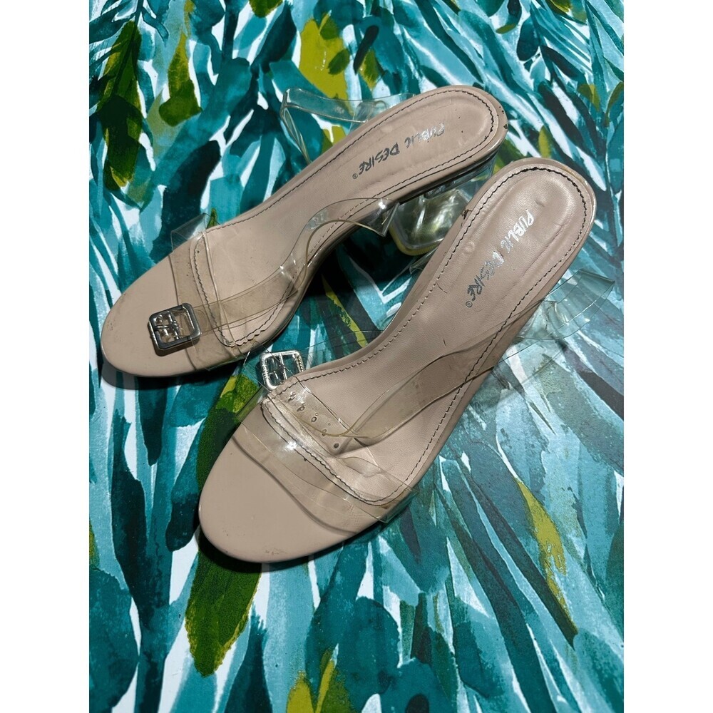 Public Desire Women’s size 6 Clear strap Heels